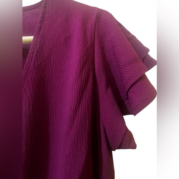 A New Day Dresses | Nwt Magenta A New Day Wrap Dress | Color: Purple | Size: S| - Picture 5 of 6